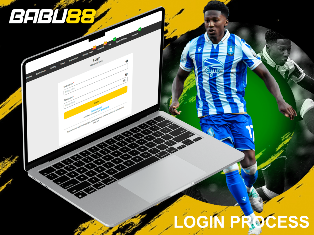 The process of logging into your Babu88 account is quite simple and straightforward